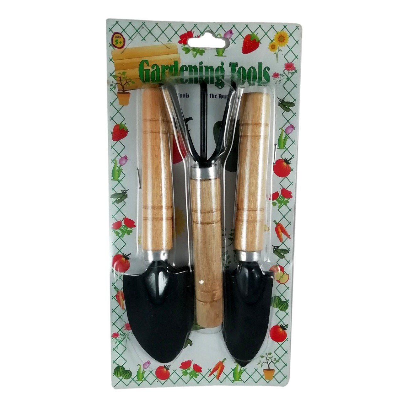 Mini Set de Jardinage 3 Outils de Jardin Potager Bonsai Râteau Griffe Pelle
