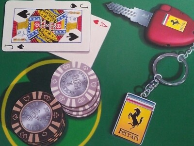Blackjack - Ralph Stearns - Original Oil Painting Photorealism - Ferrari - Poker