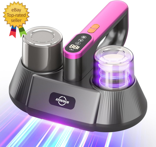 Mattress Vacuum Cleaner, 9Kpa Strong Suction, Cordless Bed Vacuum Cleaner with U