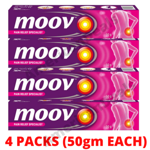 Spray Moov Fast Pain Relief 100% Ayurvédique - Pack De 3 X 50g, Menthol, Neuf