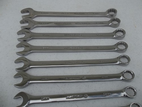 Matco Tools 10 pc 12 Point Metric Combination Wrench Set 10 mm thru 19 mm USA - Picture 14 of 21