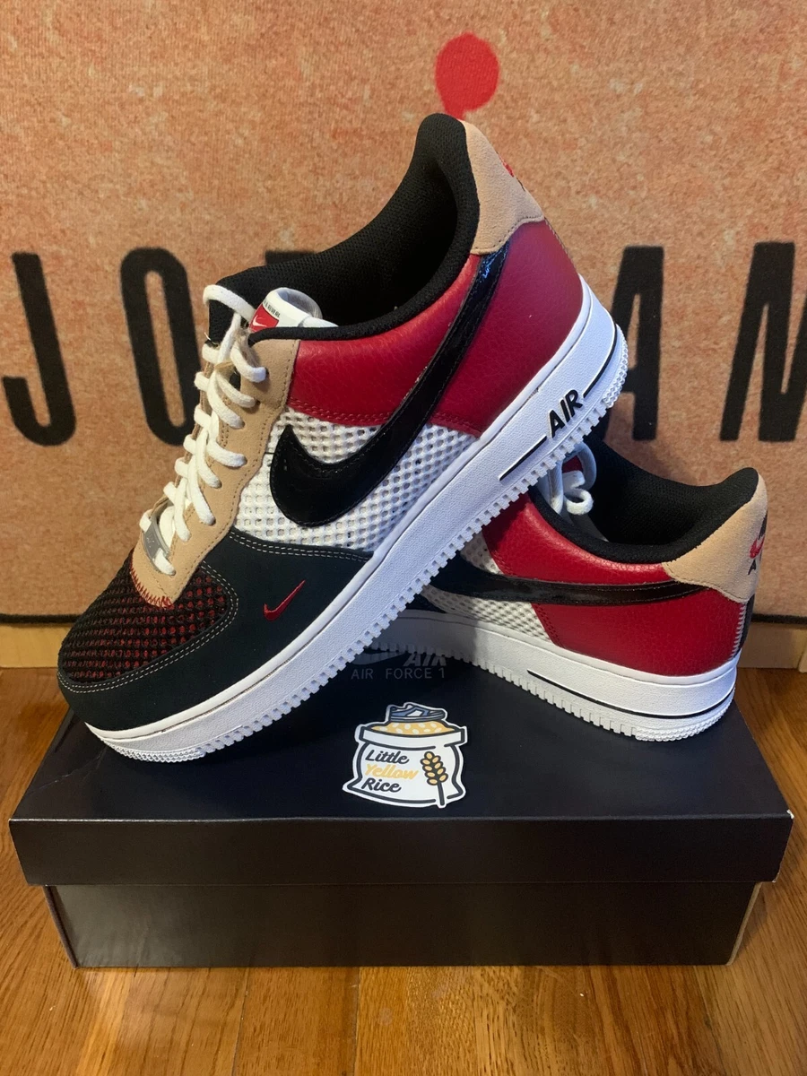 Nike Air Force 1 Low 07 LV8 DO6110 100 Gym Red Black Hemp NEW In Box DS