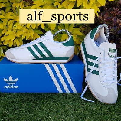  Neu mit Karton & Original Adidas Originals  Country OG weiß grün Turnschuhe UK Größe 11