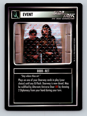 Star Trek CCG Event Door-Net Q-Continuum Black Boarder Card SciFi Enterprise