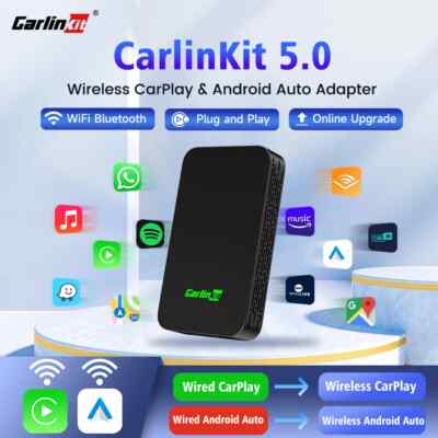 Wireless CarPlay Adapter Android Auto Wireless Smart Box 2 in 1