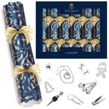 Tom Smith Gold Signature 6 Pack 14 Inch Crackers - Luxurious Christmas Crackers 
