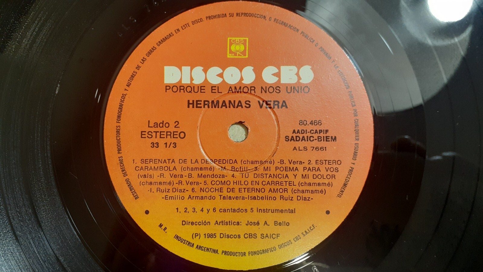 Hermanas Vera Porque el Amor Nos Unio 1986 Argentina Rare Record Lp eBay