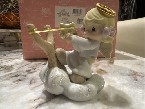 Precious Moments 2001 The Star Smith 3 Porcelain Figurine Set 879568 EN50 Angels - Picture 10 of 16