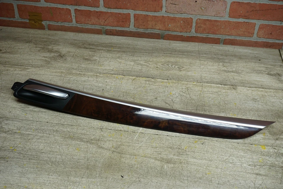 MADERA 2007-2010 BMW X5 E70 TRASERO IZQUIERDO INTERIOR MANIJA PUERTA CON BISEL MOLDURA OEM Foto 4 de 4