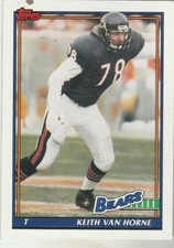FREE SHIPPING-MINT-1991 Topps #171 Keith Van Horne Bears PLUS BONUS CARDS