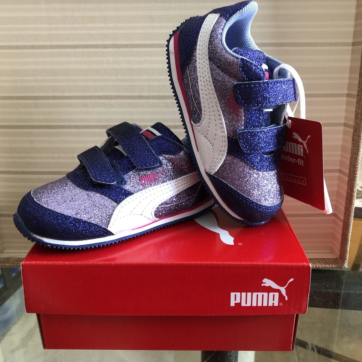 Puma girls' steeple glitz sneaker cheap