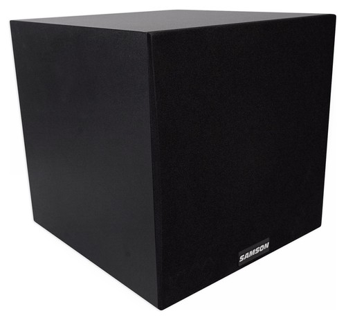 Samson MediaOne 10S 10" 100 Watt Powered Studio Subwoofer Sub + Acoustic Riser - Picture 3 of 12
