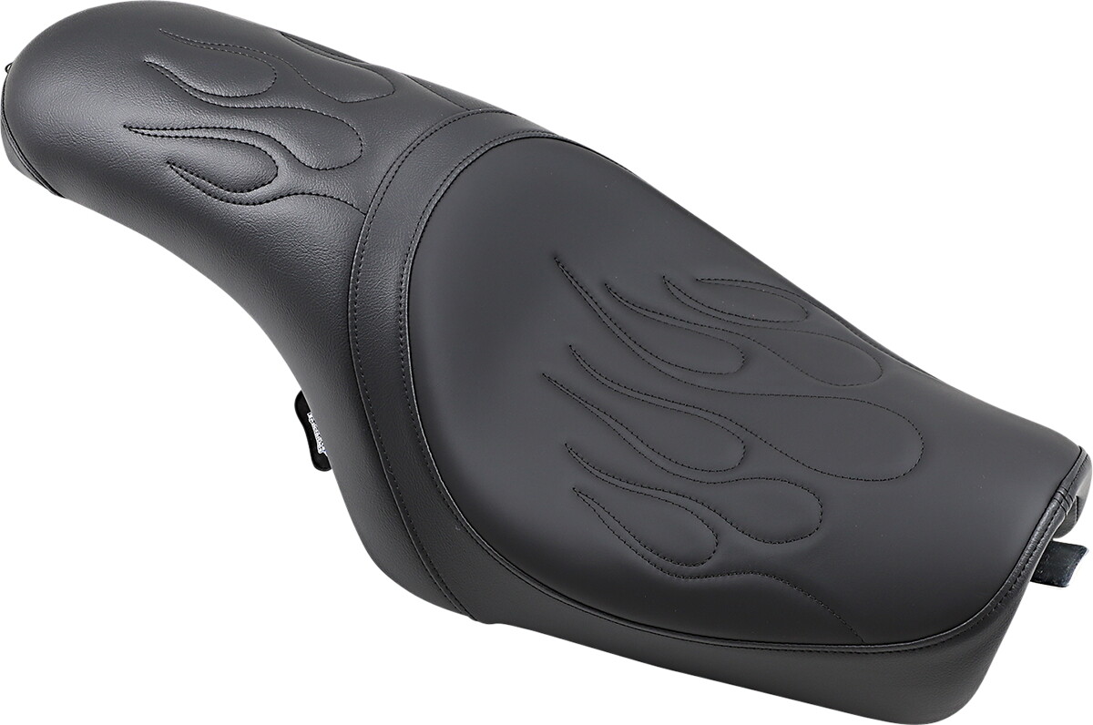 Flame Stitched Predator Seat for Harley-Davidson 883 Low XLL 2005