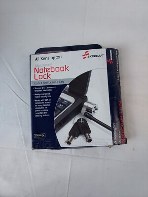 Kensington Laptop Security Lock & Cable Steel Silver 6' - With Keys