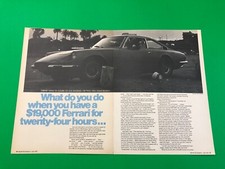 1970 Ferrari 365 Gt 22 Original Vintage Print Ad Road Test 3 Page Article 1970 Ferrari 365 Gt 22 Original Vintage Print Ad Road Test 3 Page Article