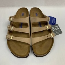 Birkenstock New w/ Box Florida Sandcastle Nubuck Soft Footbed Reg - Select Size