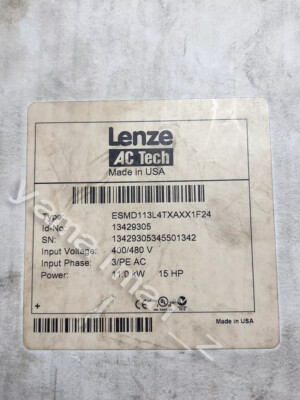1pc New Lenze ESMD113L4TXA Inverter I/O 15HP 11kw Fast Ship