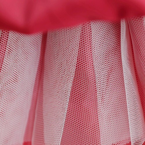 Sweet Big Bow Baby Girls Red Christmas Dress Kids Formal Gala Costume Gown - Picture 11 of 18