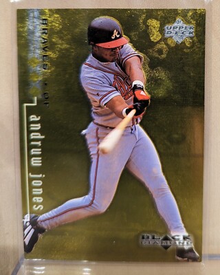1999 Upper Deck Black Diamond YELLOW GOLD TRIPLE #10 Andruw Jones RARE /1500