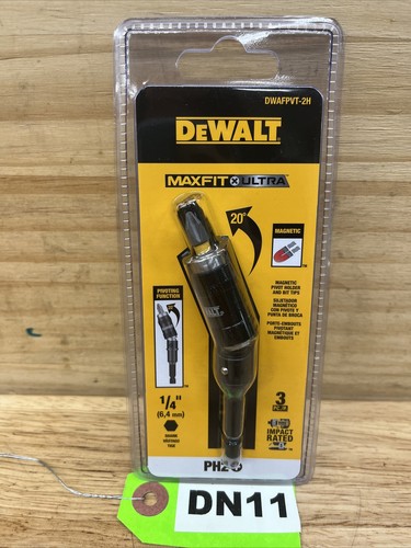 DeWALT MAX-FIT 20° MAGNETIC PIVOT HOLDER/BIT TIP/IMPACT RATED/TORSION ZONE-DN10 - Picture 2 of 5