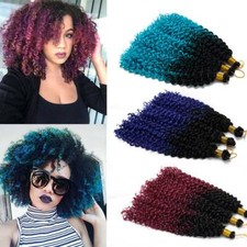 Real Long Curly Wavy Marley Braid Deep Wave Water Wave Hair Crochet Extensions