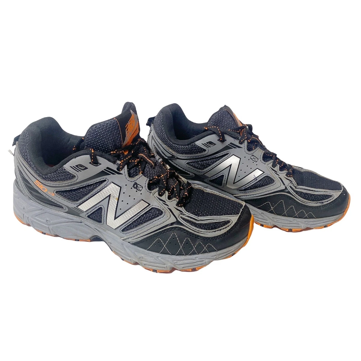 New Balance 510 v3 Trail Running Shoes Men All Terrain Size 8 Black Gray