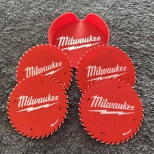 Milwaukee 3-D Printed 4 Inch Blade Coaster Set