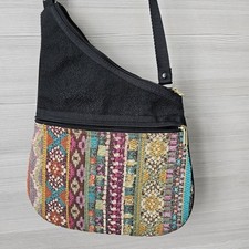 Danny K Beverly Hills Tapestry Crossbody Vintage y2k Sling Bag Boho Made in USA