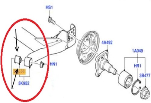 Ford Fiesta MK5 2001- Hinterachse Aufhängung Buchse Einbau Press Montage Werkzeug - Bild 2 von 7