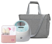 - S1 Plus Electric Breast Milk Pump with Tote Bag, Breast Milk Bottles and Co...