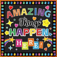 Classroom Bulletin Board Decorations Colorful Motivational Large, Balloon