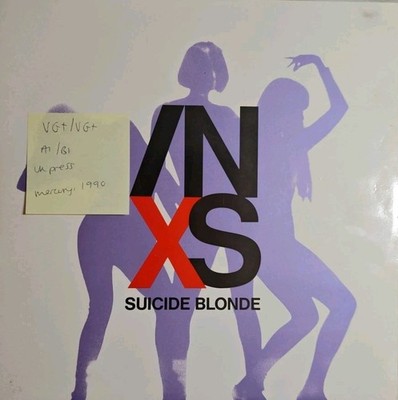 INXS Suicide Blonde Vinyl Record VG+/VG+ INXS 1412 1990