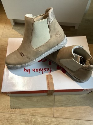 Rieker Stiefeletten Winter Beige Flach Gr. 37 Neu