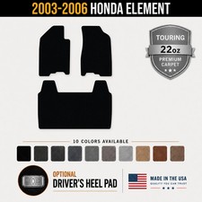 Avery Touring Front Rear Runner Floor Mats For 2003-2006 Honda Element 1rg Avery Touring Front Rear Runner Floor Mats For 2003-2006 Honda Element 1rg