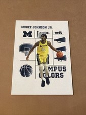 2026 ONIT Michigan Wolverines BASKETBALL card MOREZ JOHNSON JR  Campus White