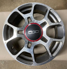2012-2019 Fiat 500 16x6-1/2 Aluminum Alloy Wheel Rim 5 Double Spoke Silver Oem