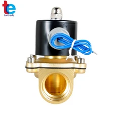 Electric Solenoid Valve Brass Water Air Gas NC 1" NPT 110V 120V Volt AC