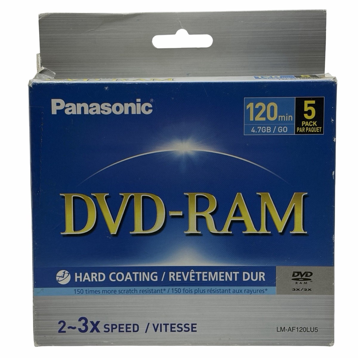 ス*ー様 DVD-RAM/DVD-RW/DVD-Rセット 120分 Panasonic LM-AF120LU5 DVD Ram Disc 120 Minute Hard Coating 5 Pack