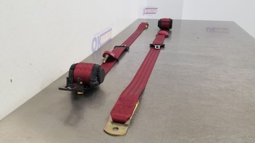 96 FORD F150 REAR SEAT BELT SET RED EXTENDED CAB - Picture 10 of 12