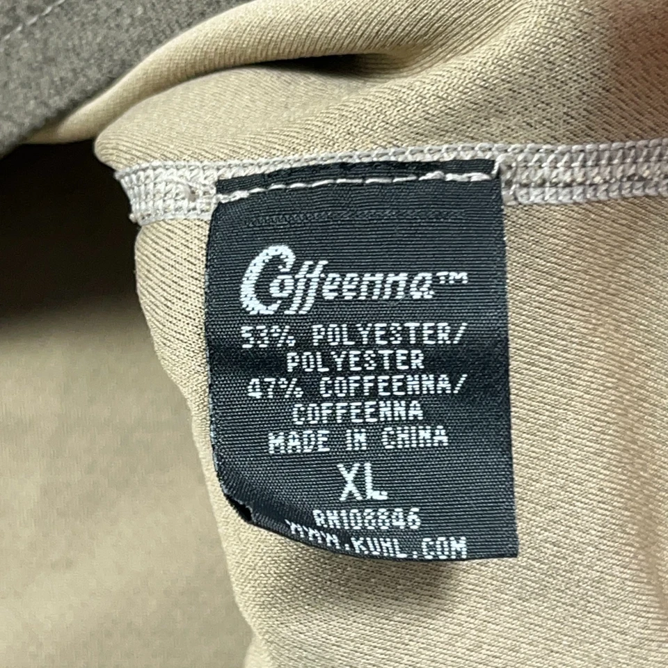 Kuhl Coffeenna Shirt Mens XL Brown 1/4 Zip Performance Pullover Base Layer - Image 3 of 4