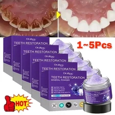 1-5Pack Dental Restoration Mineral Powder, Mineral Tooth Powder, Teeth Whitening