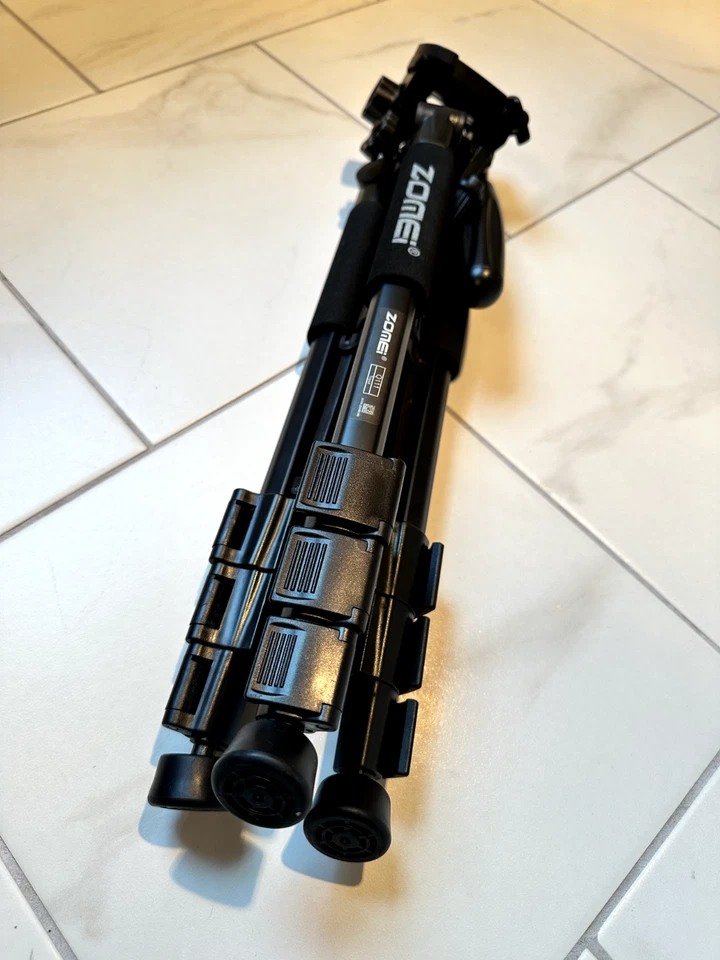 Trípode y cabezal panorámico profesional de aluminio de alta resistencia Zomei Q111 para cámara DSLR LY Foto 3 de 4