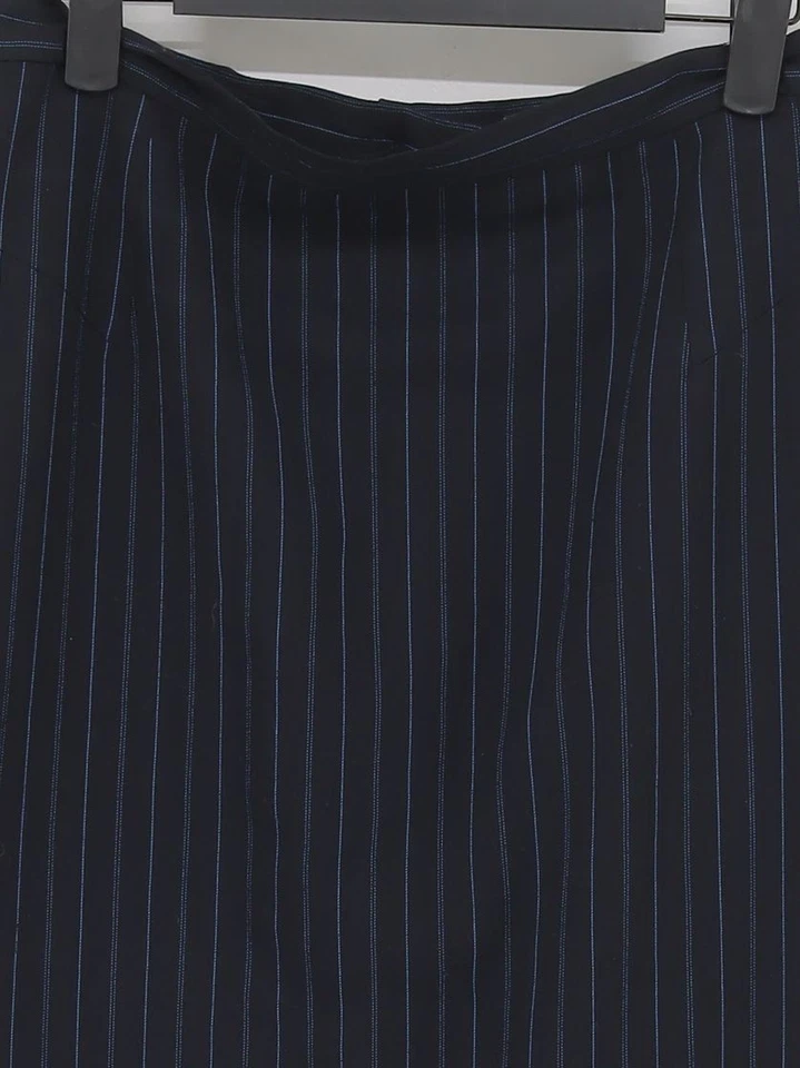 Falda midi para mujer Austin Reed UK 14 azul 100 % otra recta y lápiz Foto 3 de 4