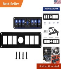 Durable 7 Gang Rocker Switch Panel Holder For Marine Car Truck - Waterproof Durable 7 Gang Rocker Switch Panel Holder For Marine Car Truck - Waterproof