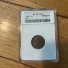 1909 VDB Lincoln Wheat Cent ANACS MS62 BRN