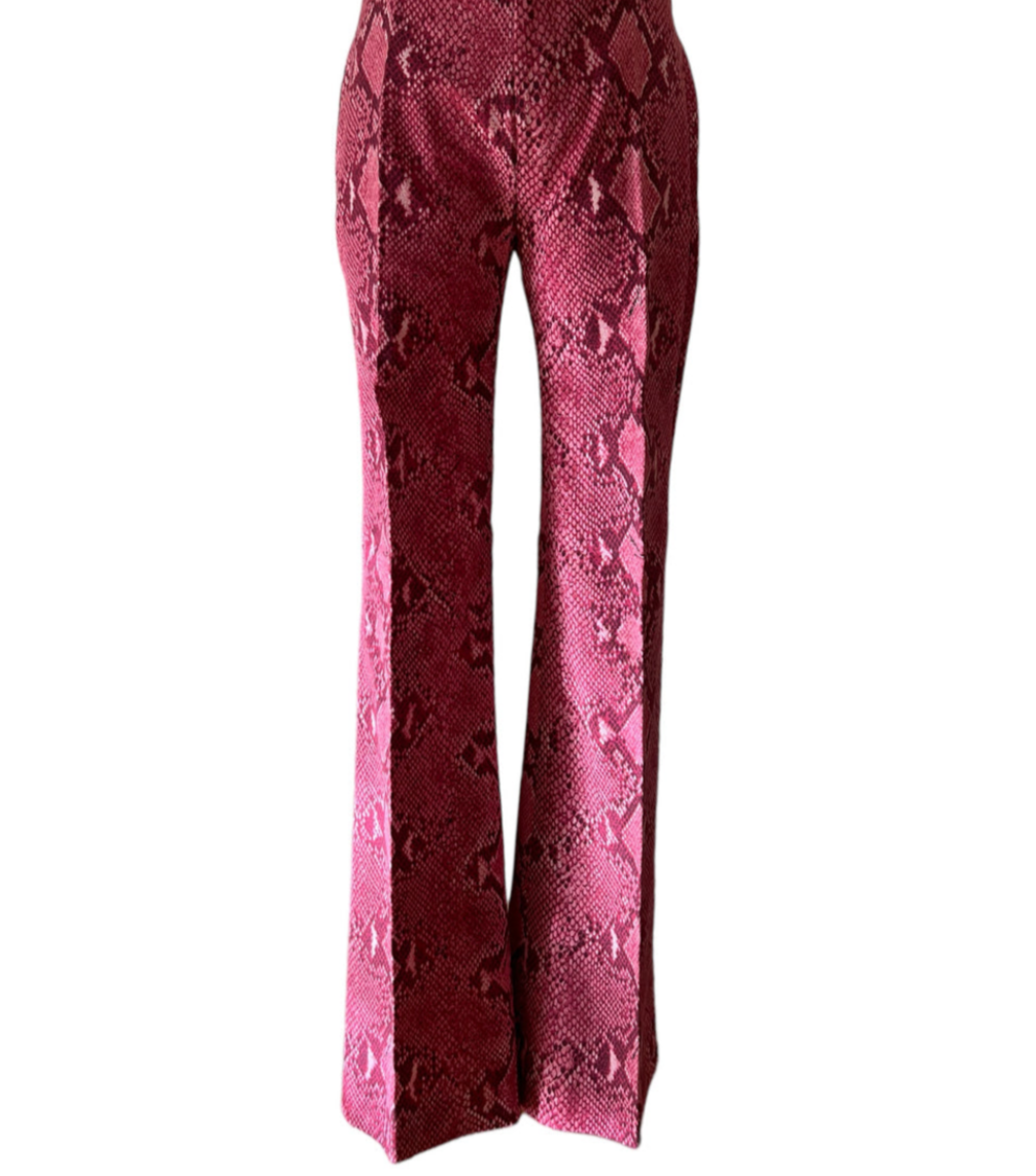 パンツ gucci by tom ford cotton flare slacks Gucci by Tom Ford 2000 pink snake pants (new with tags) | eBay