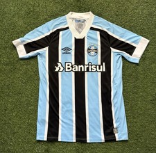 Gremio Umbro Home Football Shirt 2021/2022 Blue & White Stripes Men&rsquo;s Medium