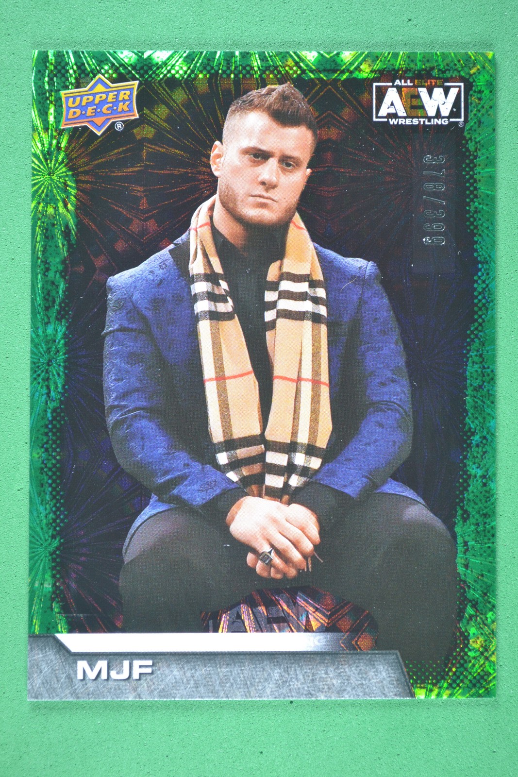 MJF 2022 Upper Deck AEW Green Pyro #/399 #3