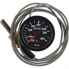 Vdo Vision Mechanical Water Temperature Gauge 2 116 Dia Black Face 180101