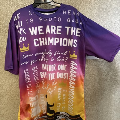 Queen - We Are The Champions - Multi Color Performance Shirt 3X